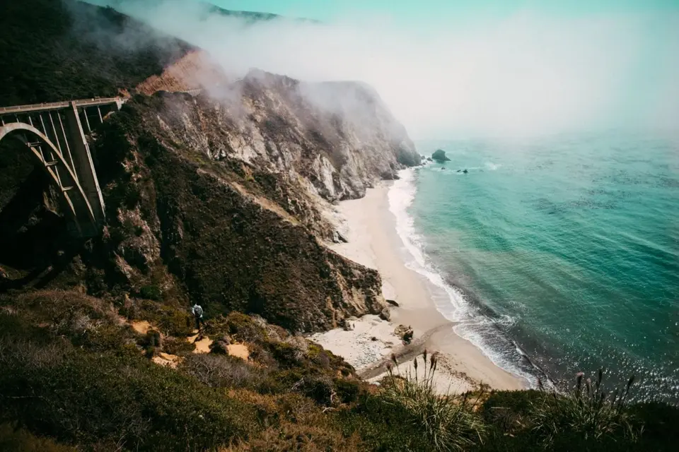 Bixby Creek Bridge on the Big Sur coast, California