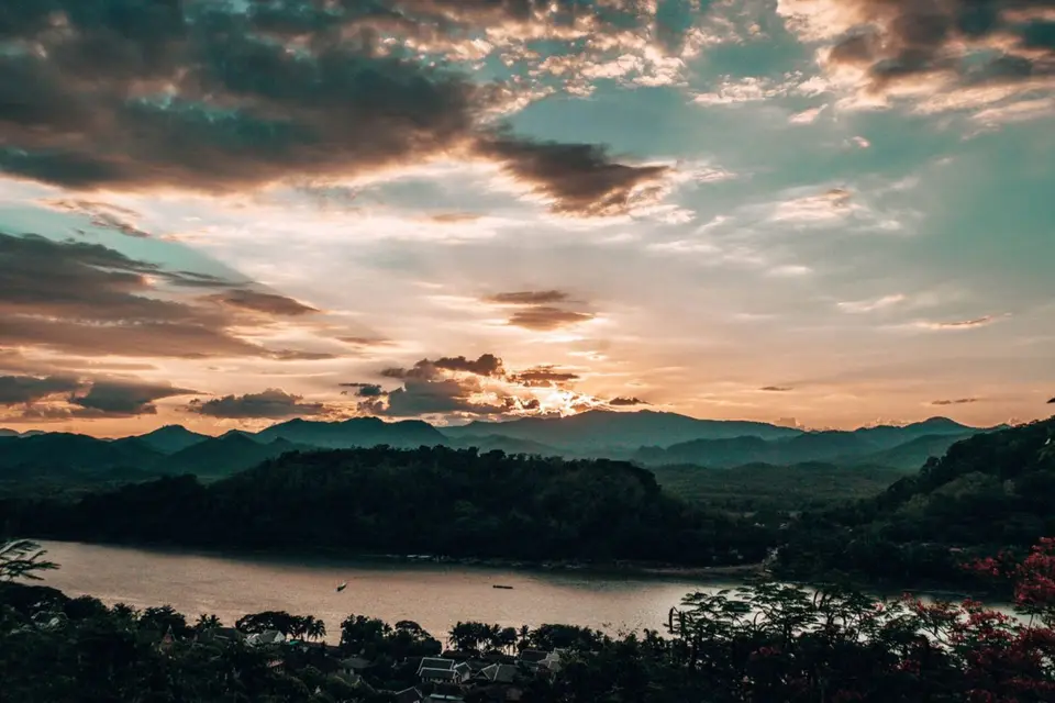 Mount Phousi - sunset Luang Prabang