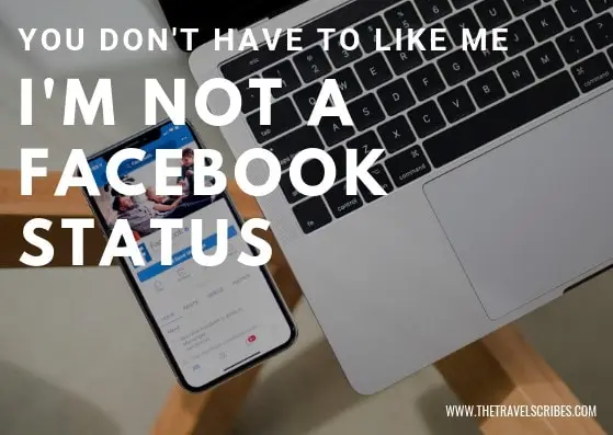 Captions for Facebook - I'm not a Facebook status