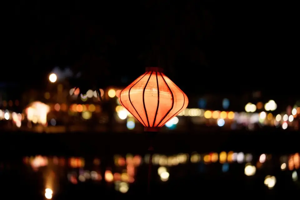 Lanterns at night in Hoi An Vietnam