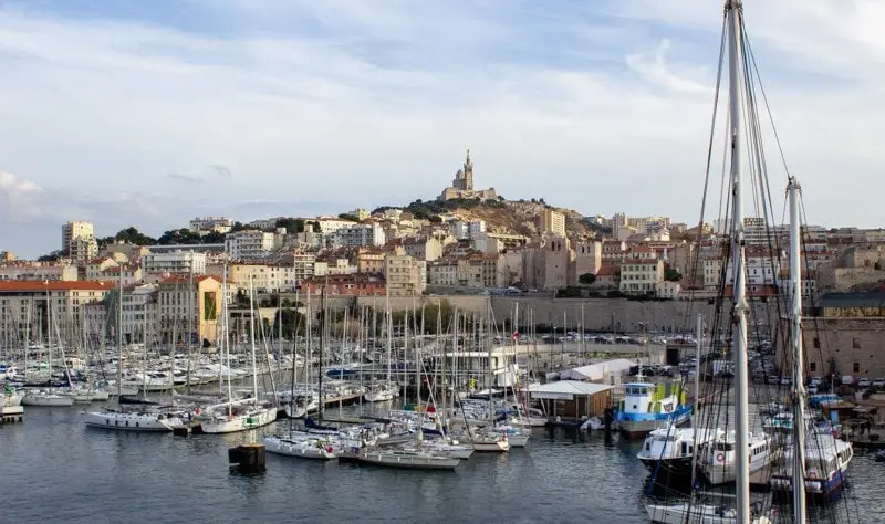 Landmarks in France - Notre Dame in Marseilles