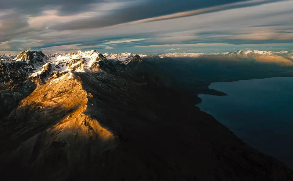 New Zealand drone shot
