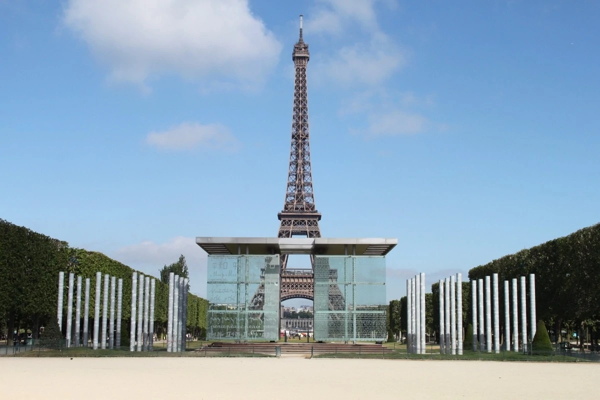 The Eiffel Tower Paris from Champs de Mars