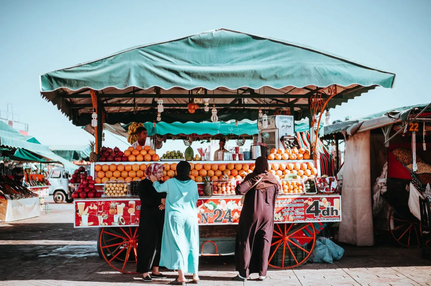 Marrakesh orange juice stand