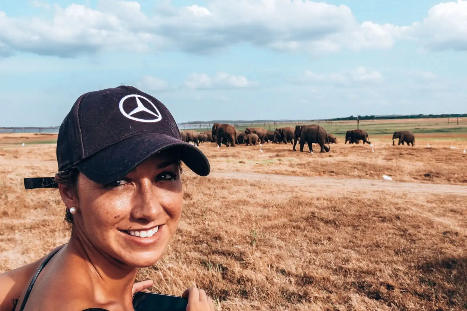 On safari with Elephants near Minneriya
