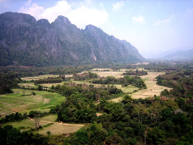 Pha Poak viewpoint near Vang Vieng Laos