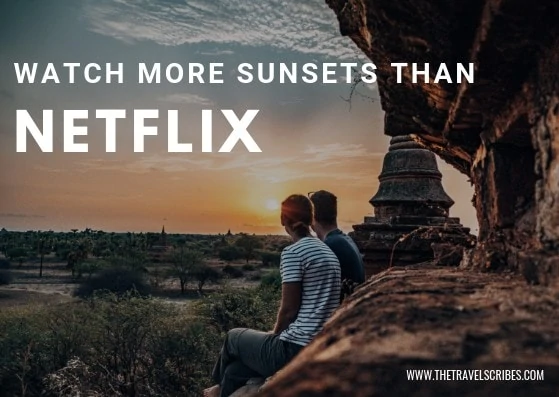 Image of sunset quote about Netflix