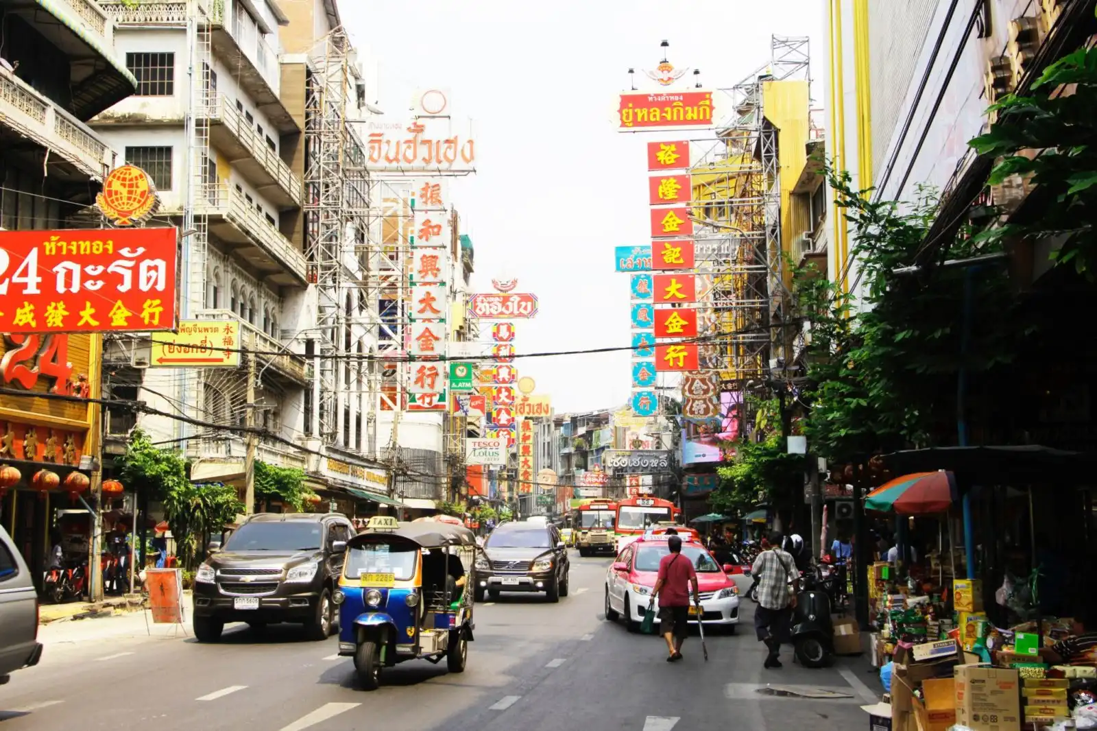 Picture of streets of Chinatown, Bangkok Thailand