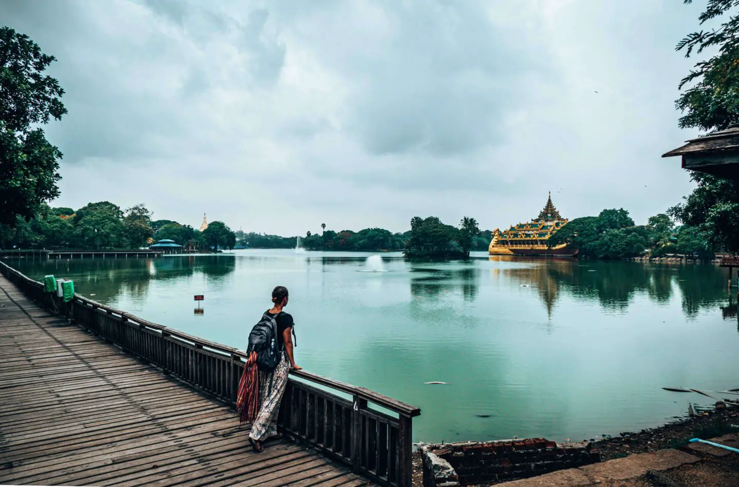Yangon itinerary - 3 days in Yangon - Lake Kandawgyi in Yangon Myanmar