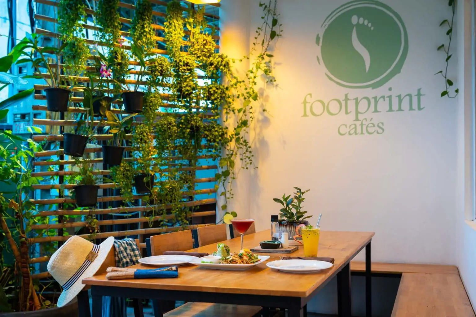 Wonderful Footprints Cafe in Siem Reap. Perfect place to refuel and work.