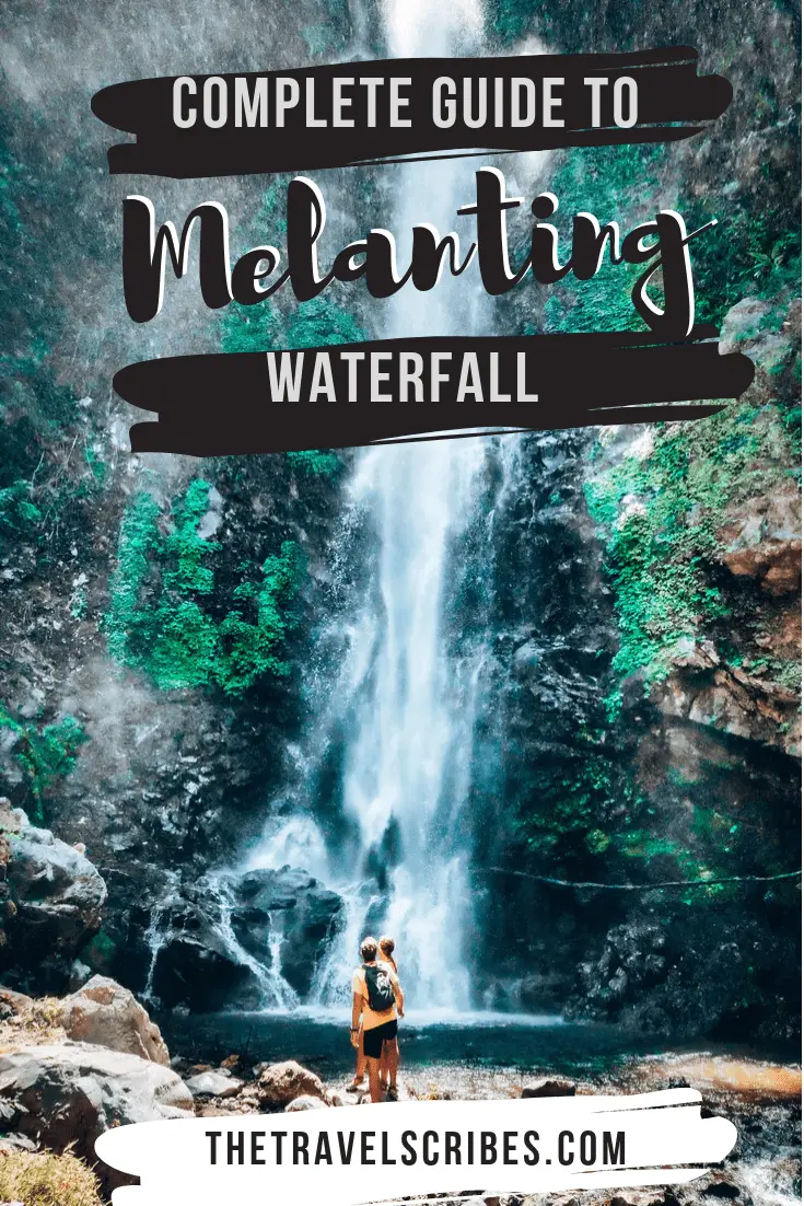 Melanting Waterfall - pinterest graphic