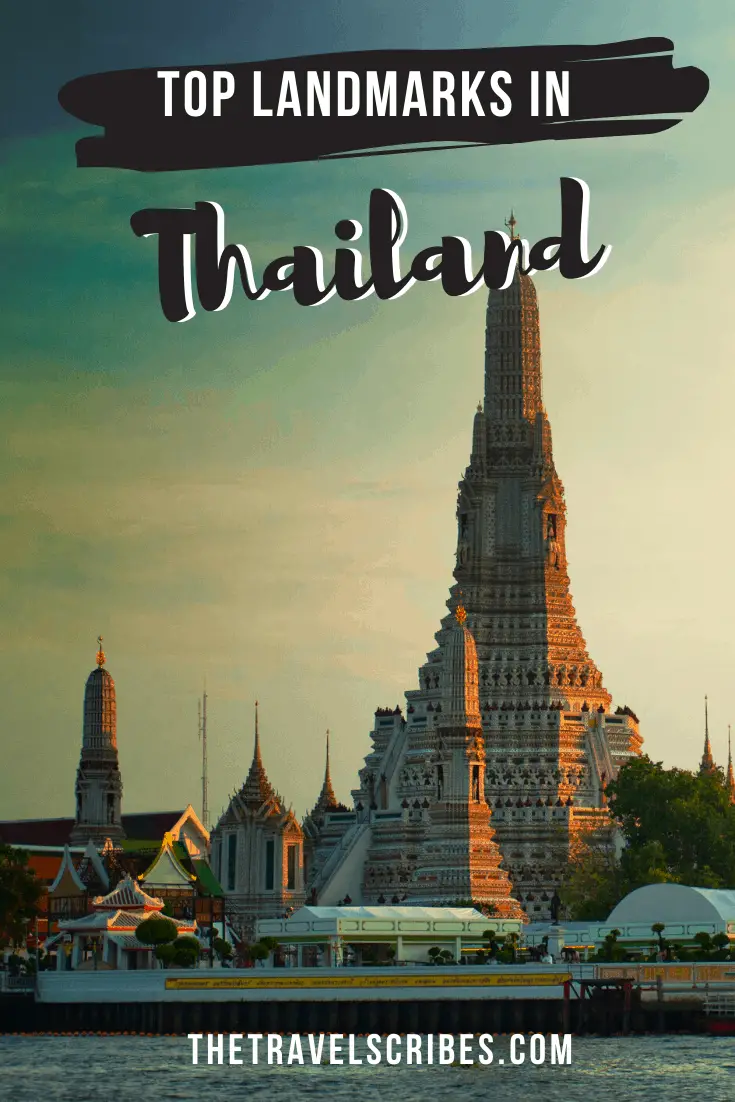 Landmarks in Thailand - pin