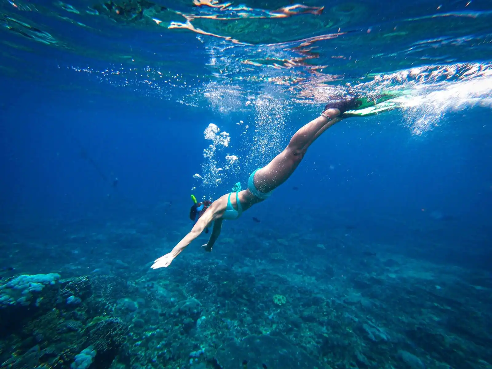 snorkeling nusa penida - snorkeler