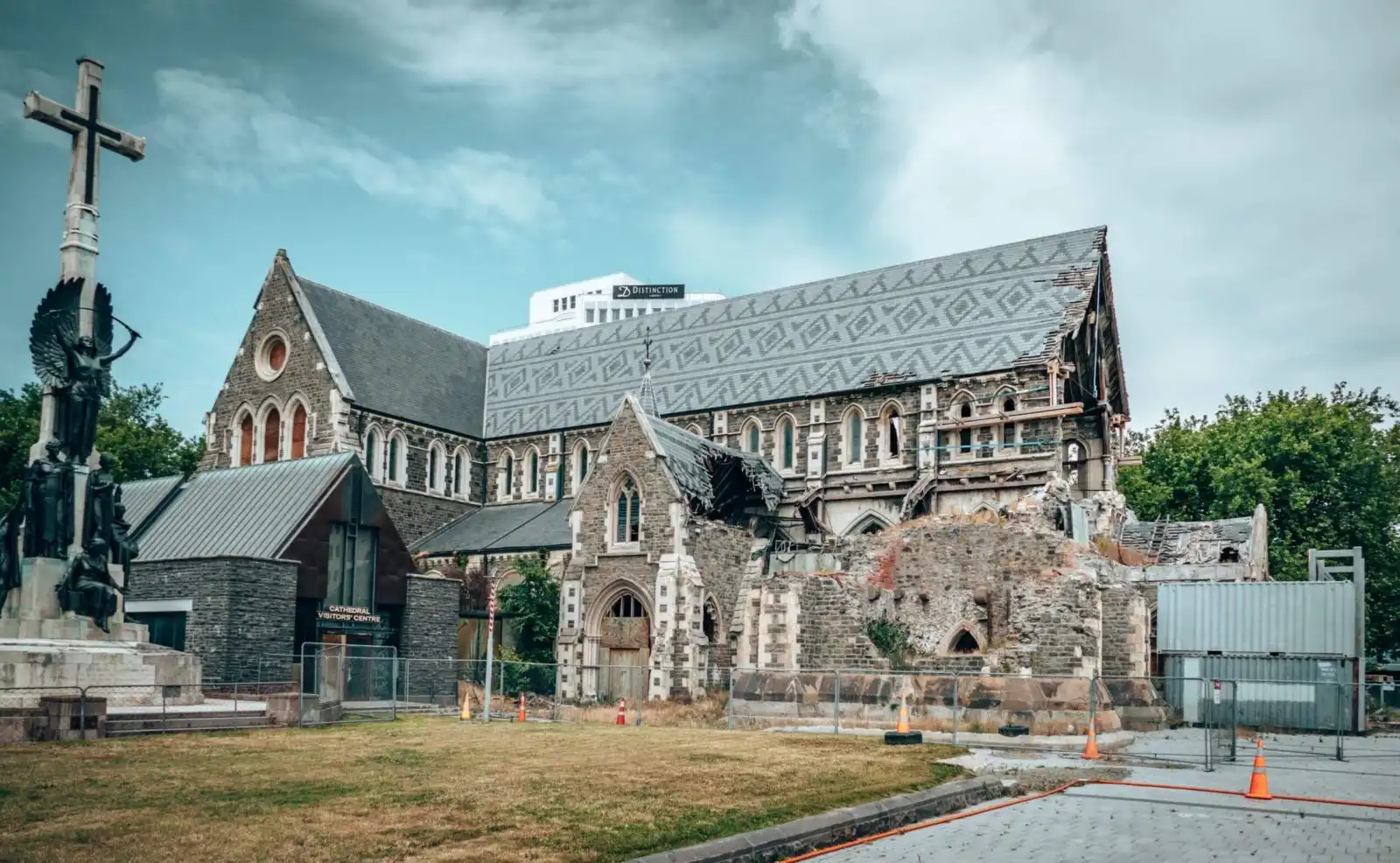 The old Christchurch Cathedral
