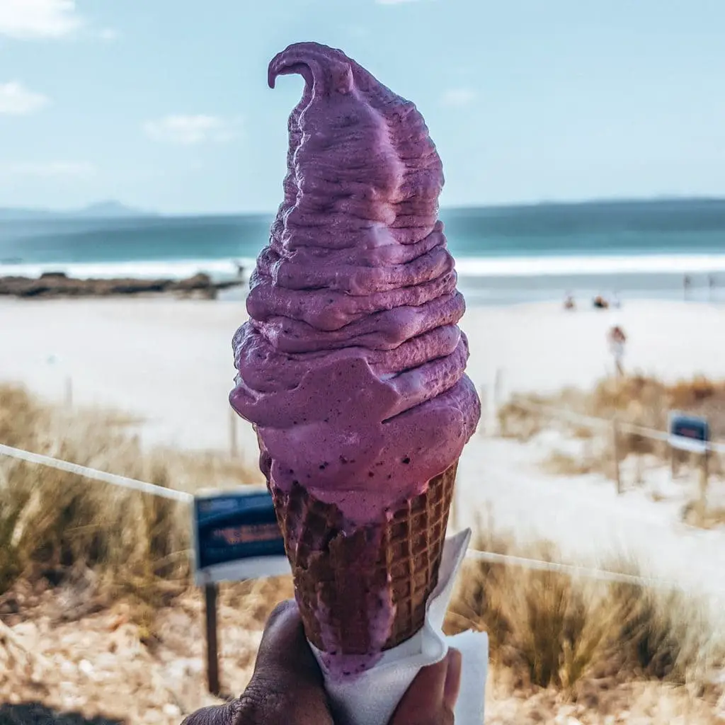 Ice cream at Langs Beach