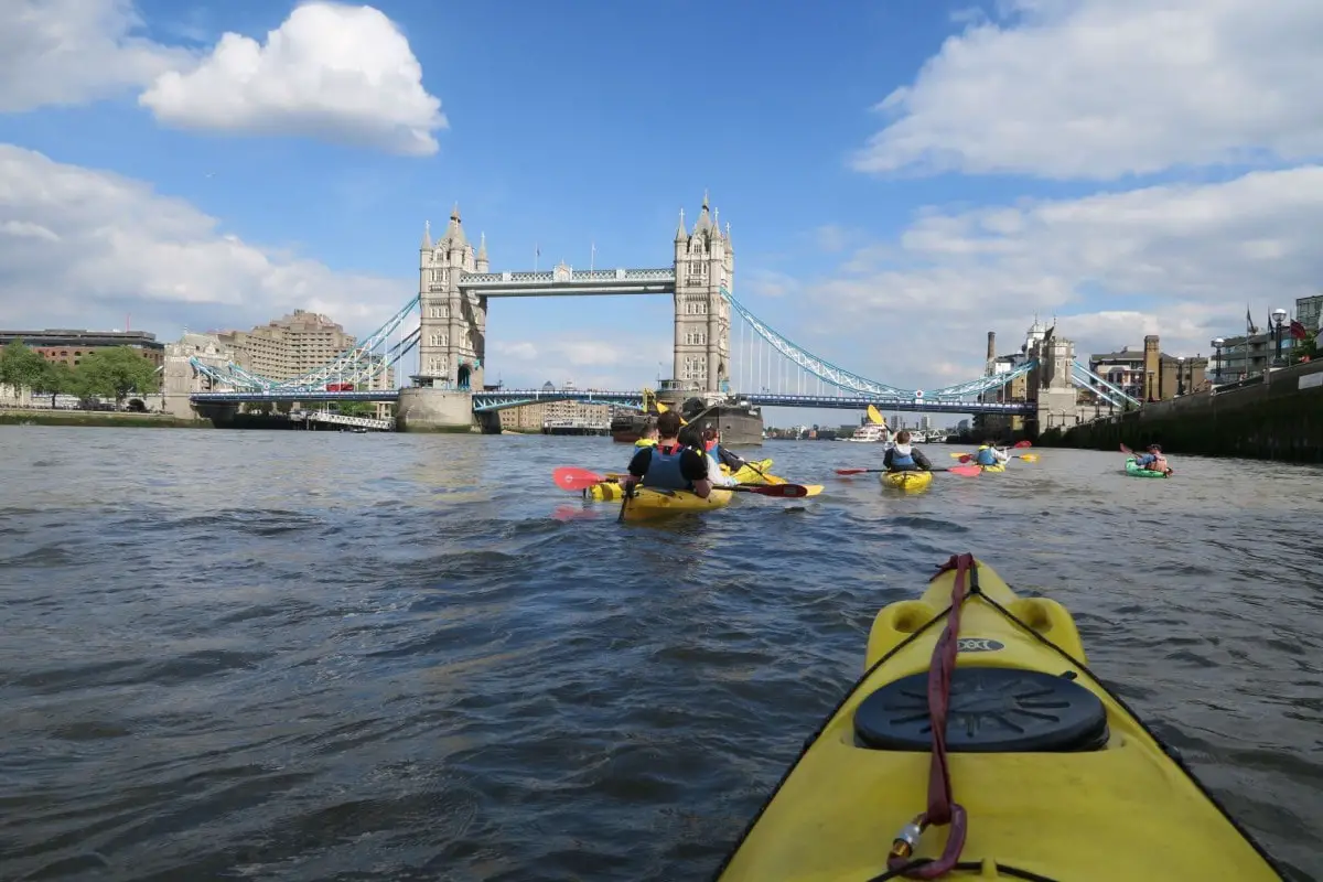 Non touristy things to do in London - Kayaking the Thames