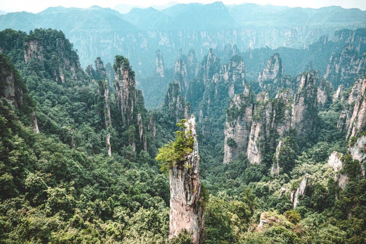 Famous Landmarks Around The World Zhangjiajie National Park China 