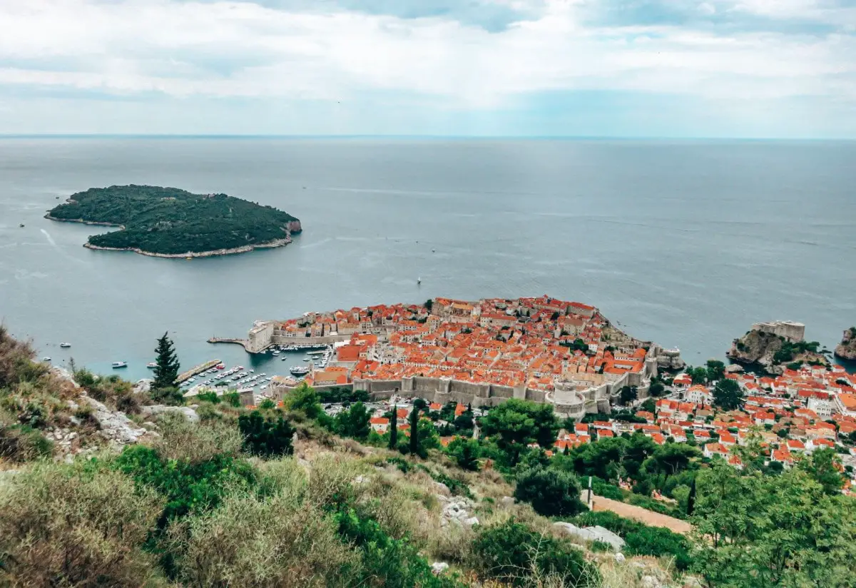 Croatia itinerary - Mount Srd panorama