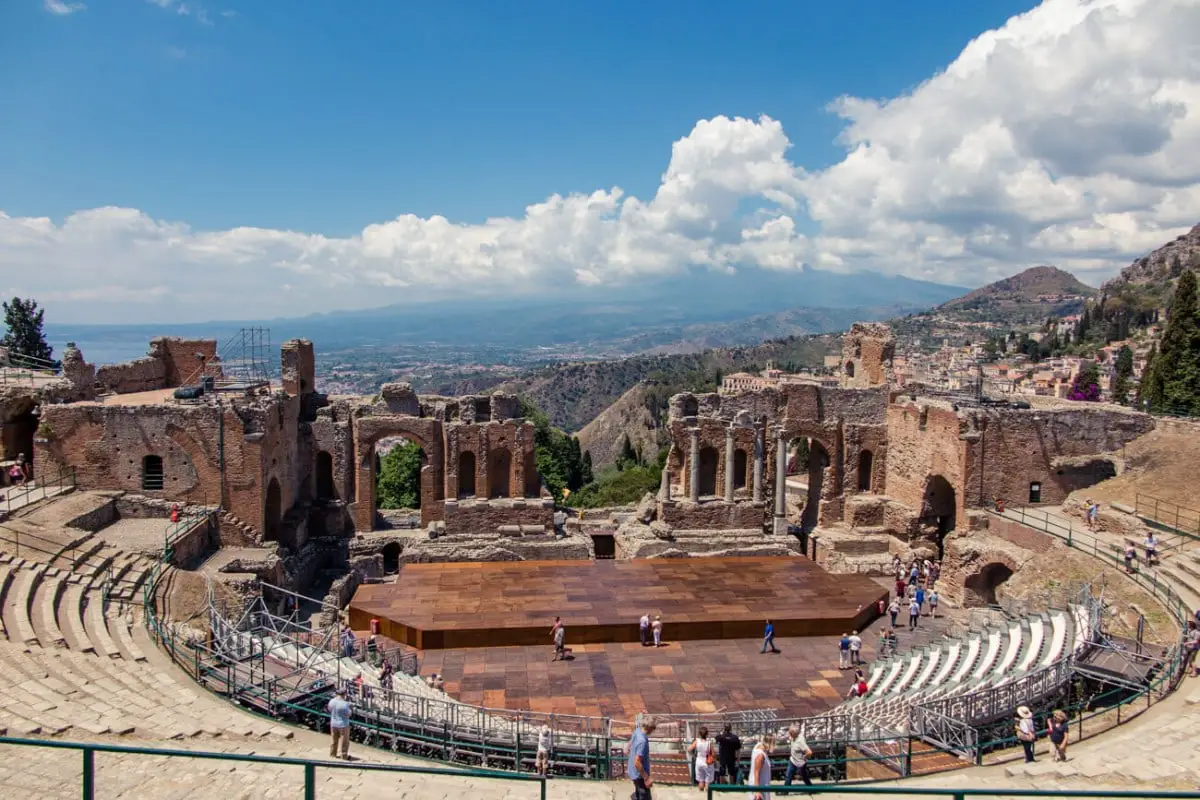 Ancient Greek Theater Taormina Sicily