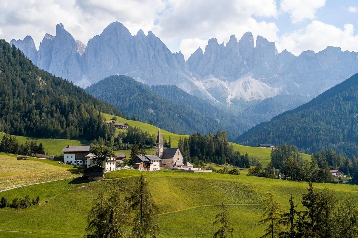 Landmarks in Italy - Val di Funes in the Dolomites, Italy