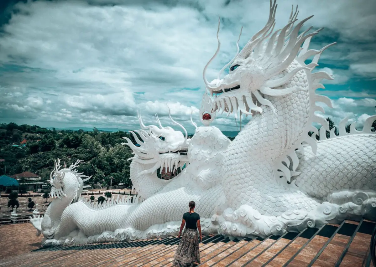 Chiang Rai Temples - Dragons at Temple